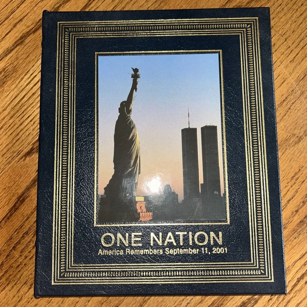 ONE NATION America Remembers September 11, 2001 Leather Bound EASTON PRESS USA